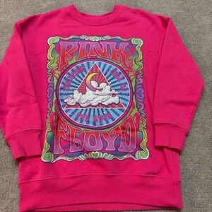 Pink Floyd Dark Side of the Moon Psychedelic Sweatshirt M Pink Licensed 2024 458